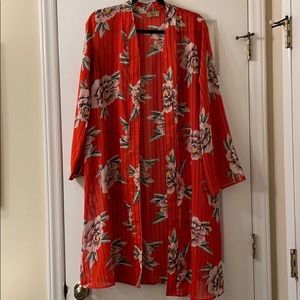 Sheer Floral Kimono